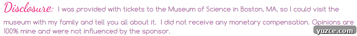 Inside Boston's Museum of Science: Exhibits, Tips & Highlights 2 MOS disclosure