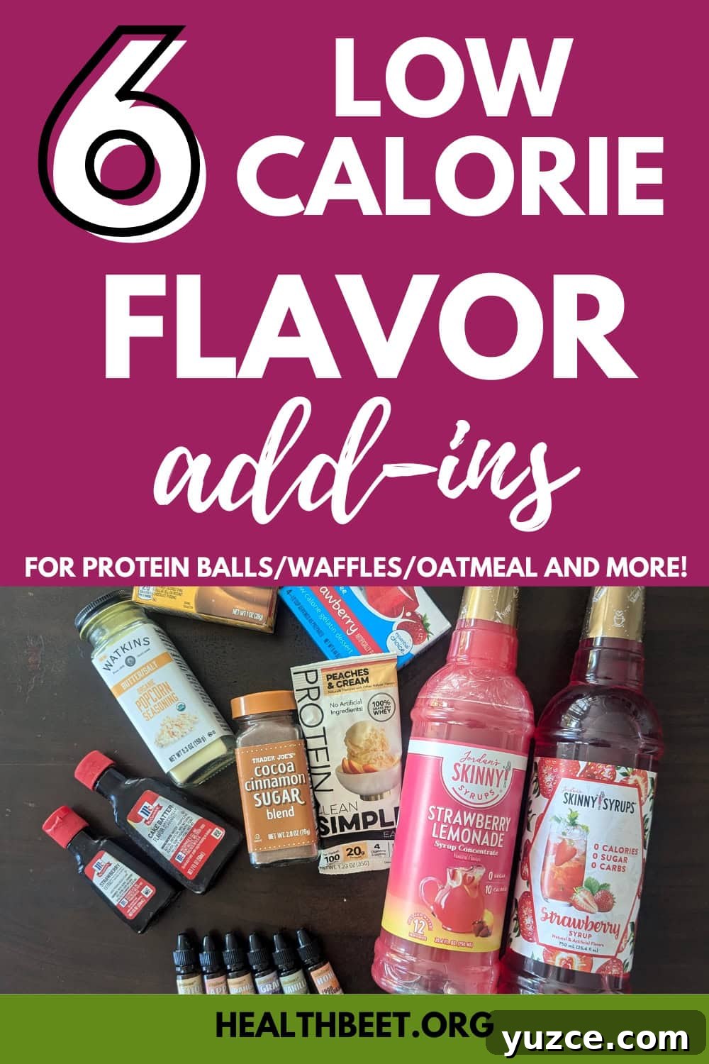 6 Low-Calorie Flavor Ideas for Protein Balls and Baked Treats 4 6 low calorie flavor add-ins for protein balls pancakes and more b