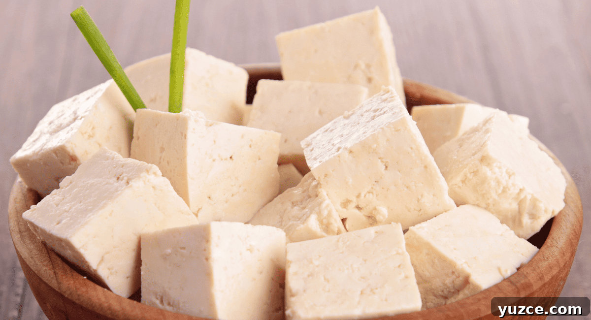 Top Feta Cheese Alternatives: 10 Tasty Substitutes for Recipes 10 Up close image of tofu feta cheese.