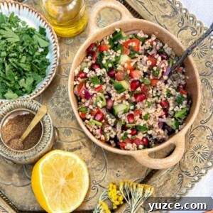 Perfect Reverse Sear Steak Technique for Tender, Crispy Results 14 Small bowl of Lebanese tabbouleh