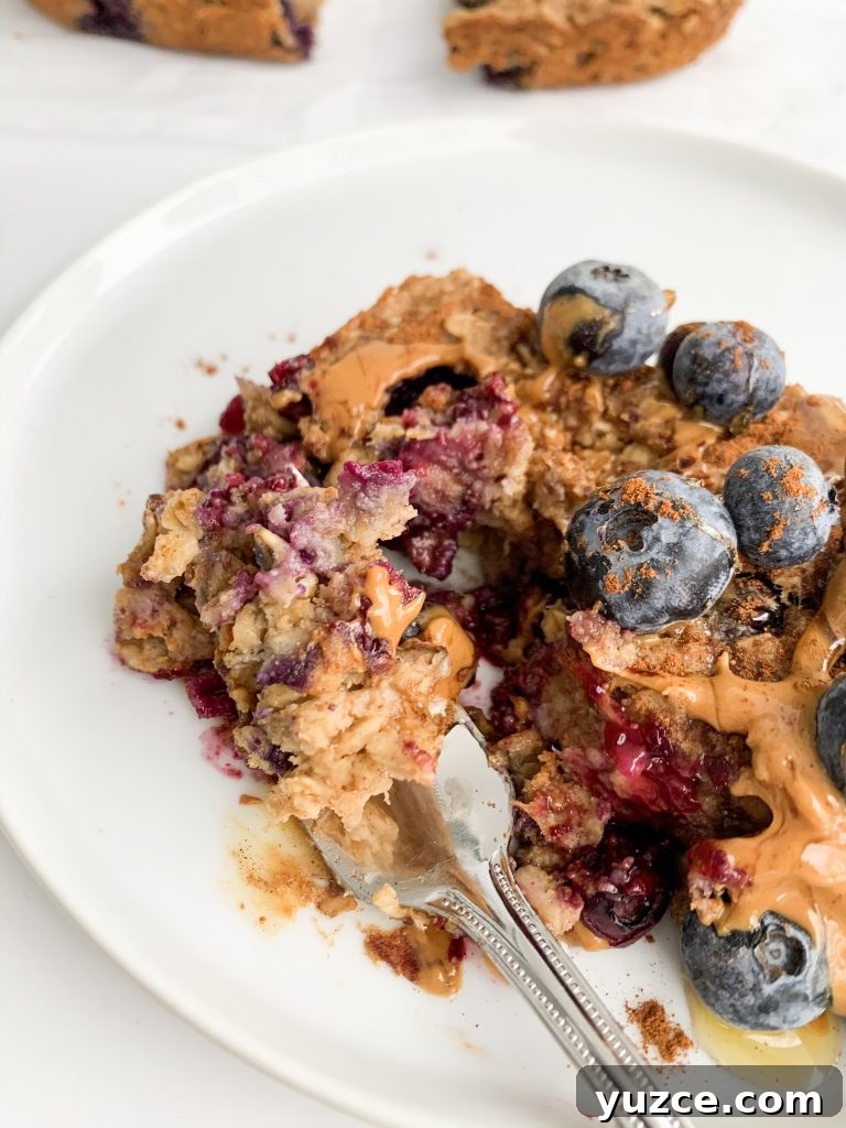 Peanut Butter Banana Berry Baked Oats — Protein-Packed Breakfast 7 baked oatmeal