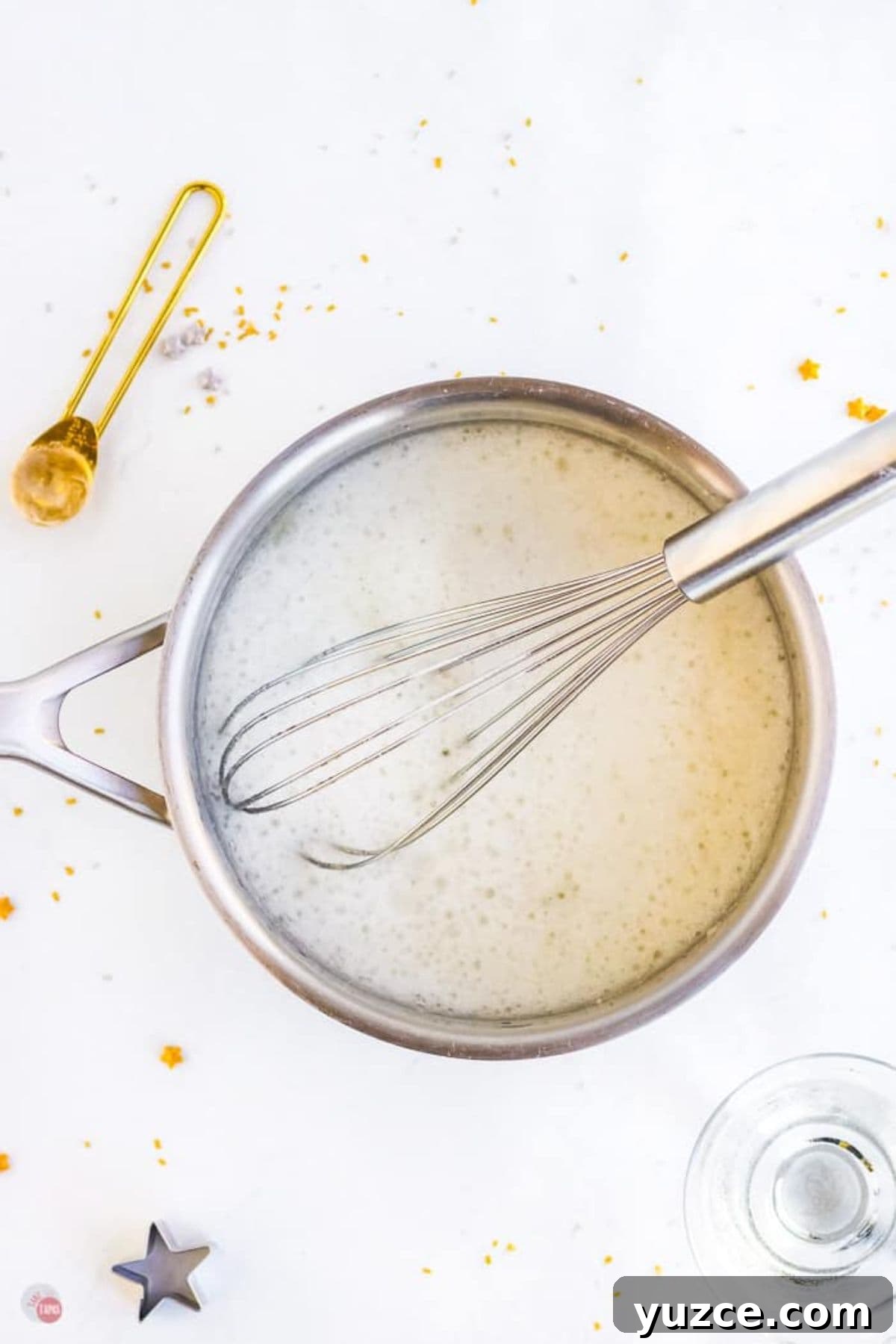 Champagne Jello Shots Recipe: Fizzy Party Cocktail Bites 4 gelatin powder and lemonade in a saucepan with a whisk