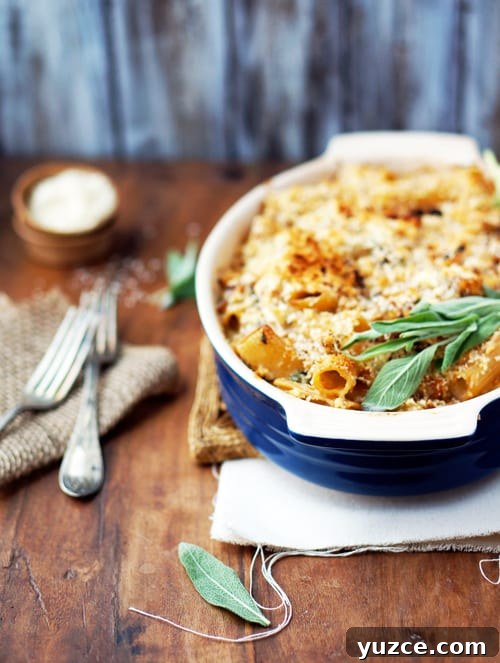 Butternut squash pasta casserole