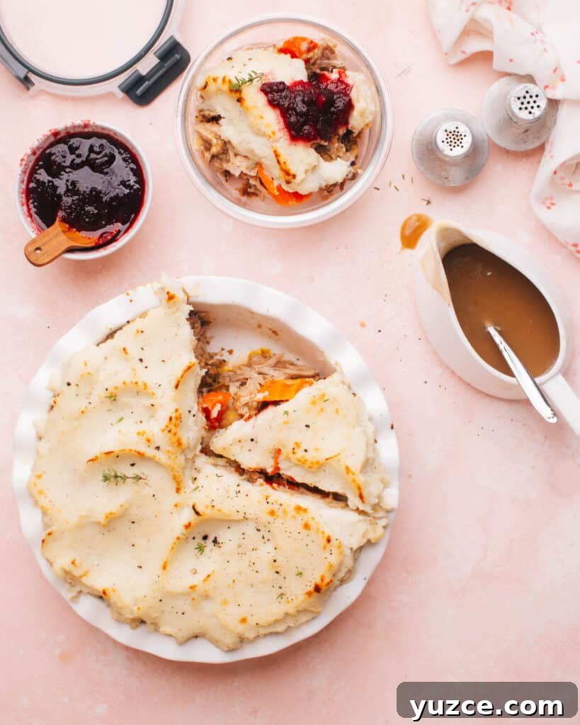 Thanksgiving leftovers casserole