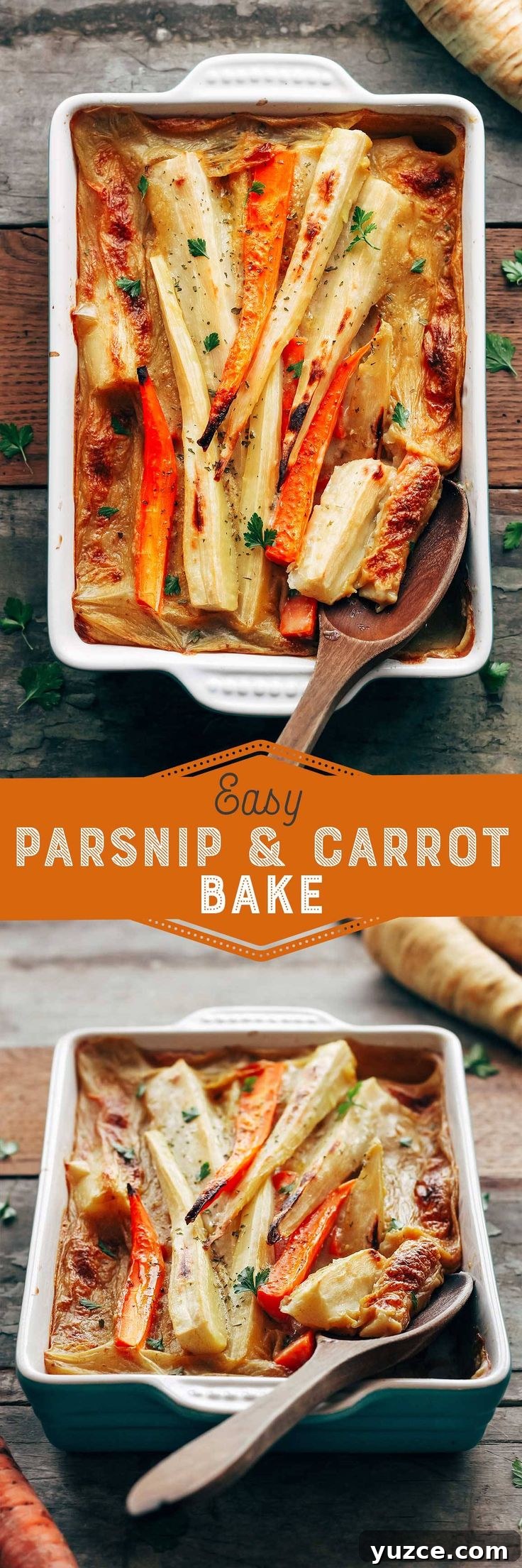 Parsnip and carrot casserole