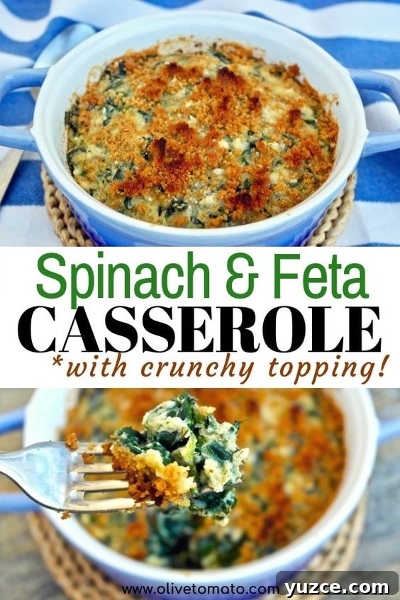 Spinach and feta casserole