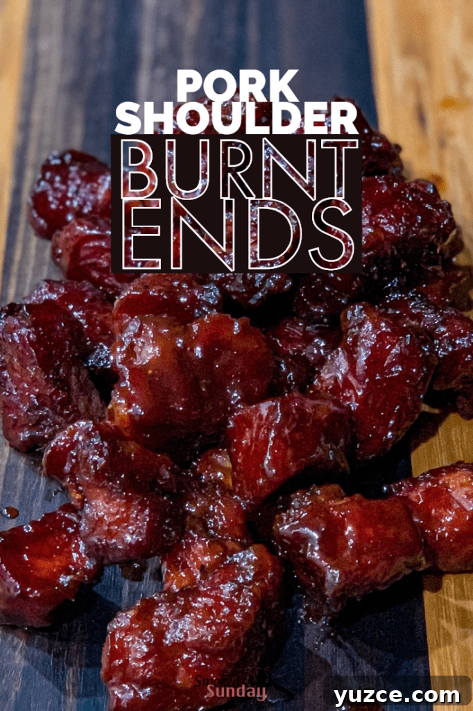 Smoky Pork Shoulder Burnt Ends Recipe for Tender, Crispy Bites 2 Pork Shoulder Burnt Ends - A unique take on a classic burnt ends recipe. These are leaner than traditional burnt ends. If you're looking for unique barbecue recipes, or off the wall appetizer ideas, check this out! #traegerrecipes #bbq #porkrecipes #pork