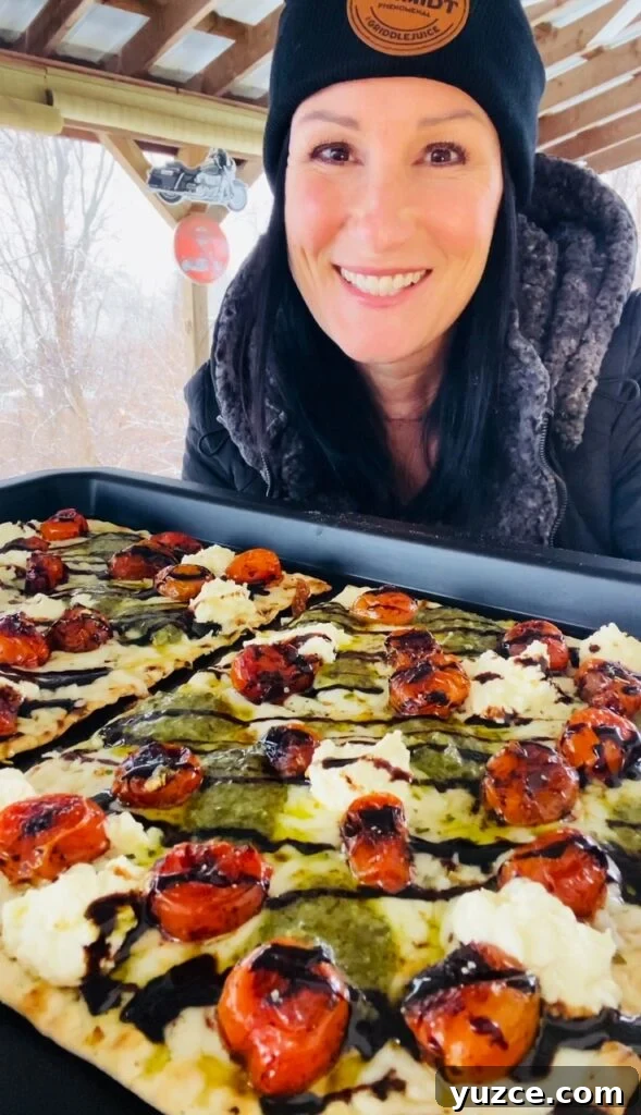 Blackstone Caprese Lavash Flatbreads