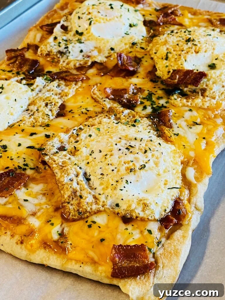 Blackstone Bacon and Egg Pizza