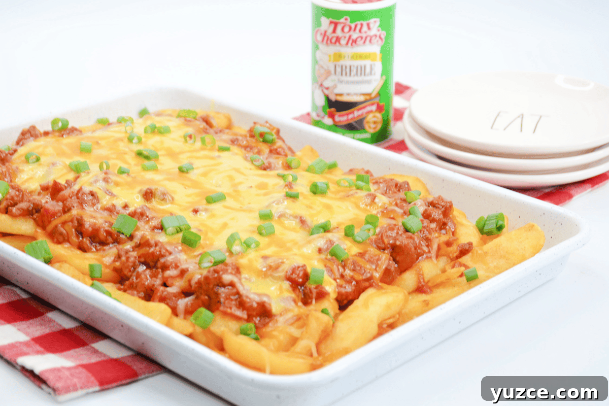 Chili Cheese Fries Recipe: Loaded Fries with Spicy Beef and Melted Cheese 7 img 34391 6