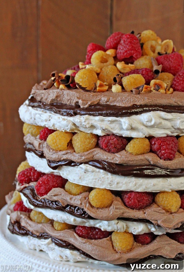 Hazelnut Meringue Cake | From SugarHero.com Hazelnut Meringue Cake | From SugarHero.com