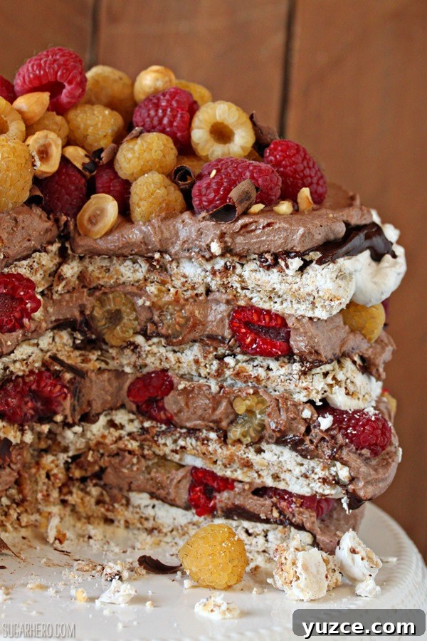 Hazelnut Meringue Cake | From SugarHero.com Hazelnut Meringue Cake | From SugarHero.com