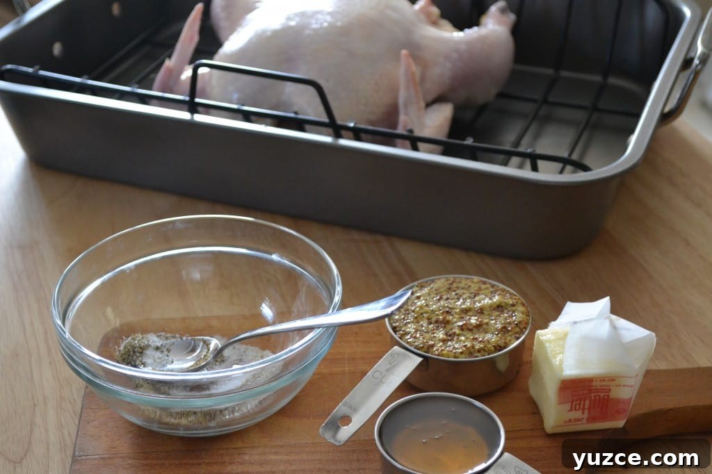 Rub chicken with honey mustard and butter img 3750 2