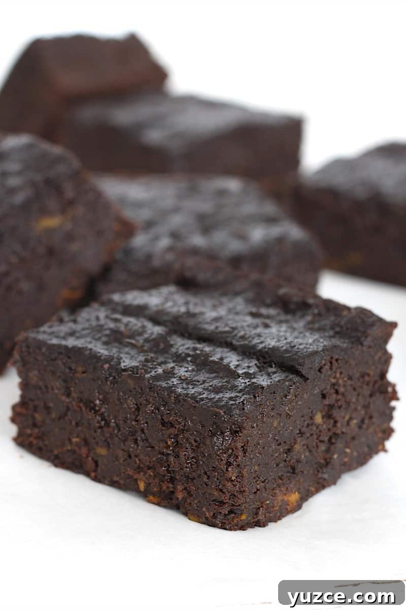 Whole Wheat Sweet Potato Brownies with Dark Chocolate Swirl 3 Whole Wheat Sweet Potato Brownies