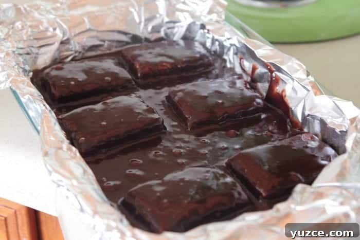 Gooey Krispie Treat–Stuffed Brownies: Chewy Rice Cereal Center 4 brownie recipe