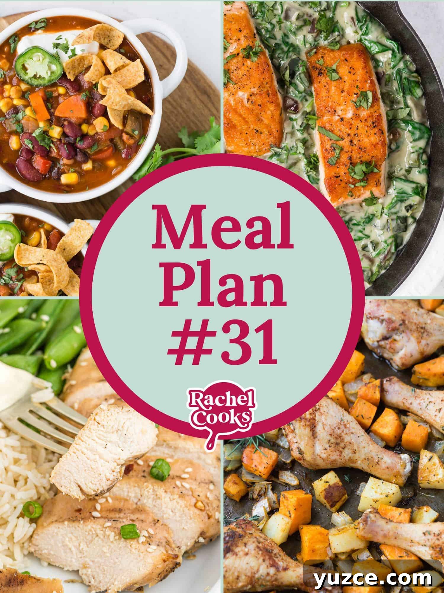 Meal plan 31 graphic with text and photos.