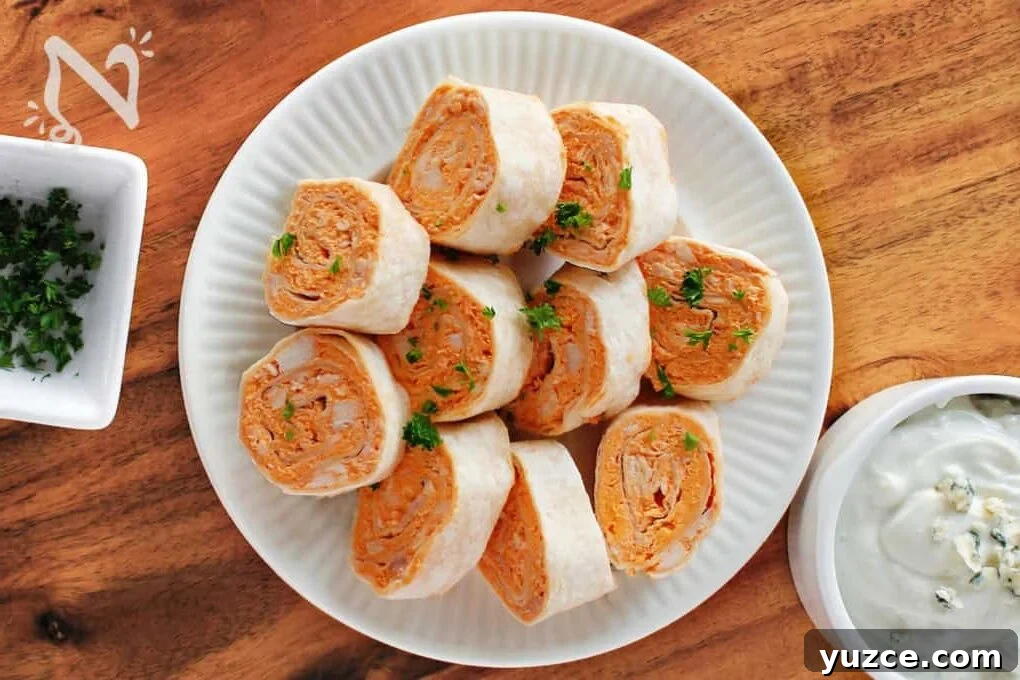 13 Irresistible Chicken Recipes to Make Tonight 7 Buffalo Chicken Pinwheels