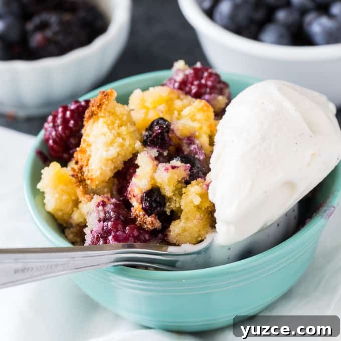 Low-Carb Blackberry and Blueberry Cobbler Recipe 2 Low Carb Blackberry Blueberry Cobbler