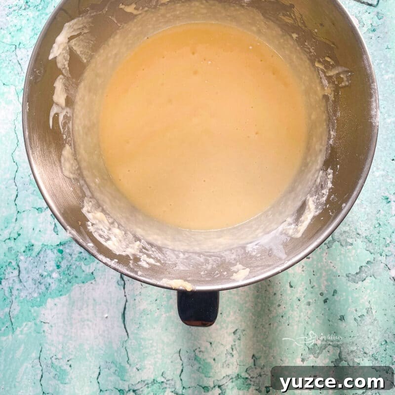 Homemade Pineapple Upside-Down Cake Recipe 10 Batter in bowl