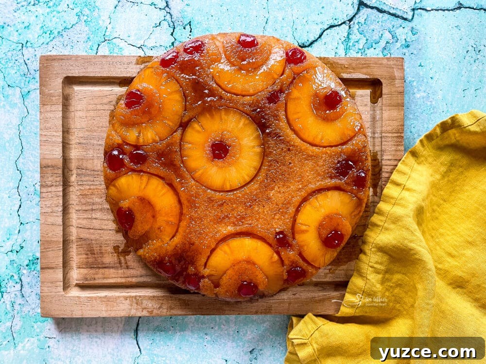 Homemade Pineapple Upside-Down Cake Recipe 13 Finished Pineapple Upside Down Cake