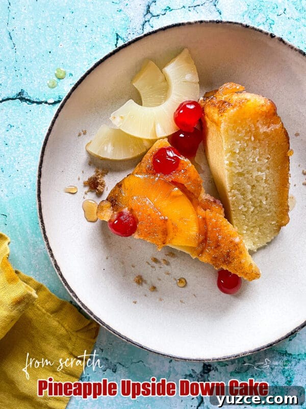 Homemade Pineapple Upside-Down Cake Recipe 15 Pineapple cake closeup