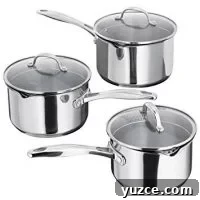 Stellar Saucepan Set, Silver, 3-Piece