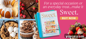 Chewy Lemon Cake Mix Cookies: Quick Citrus Cookie Recipe 13 A cookbook titled Sweet by Beth Baumgartner is surrounded by images of cakes, cookies, cupcakes, and chocolate-dipped strawberries. Text reads: For a special occasion or an everyday treat...make it Sweet. BUY NOW.