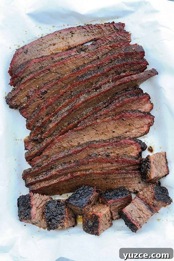 When to Trim Brisket: Timing and Tips for Perfect Smoke 5 sliced hot and fast brisket.