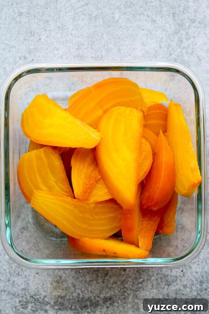 Roasted Beets for Salads: Simple Oven Method for Perfect Texture 2 sliced roasted beets