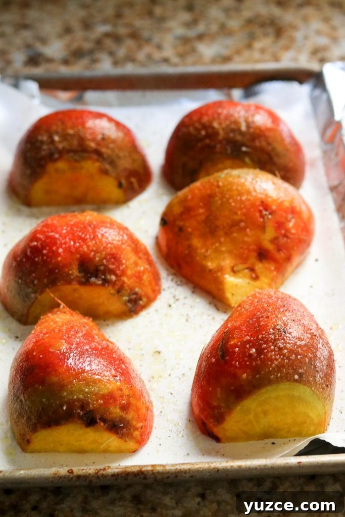 Roasted Beets for Salads: Simple Oven Method for Perfect Texture 7 beets ready to be roasted for roasted golden beet salad with quinoa