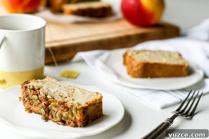 Apple Bread with Crunchy Pumpkin Seed Streusel 7 Apple Bread / This gluten free sweet bread with a crunchy pumpkin seed streusel is the perfect afternoon treat.