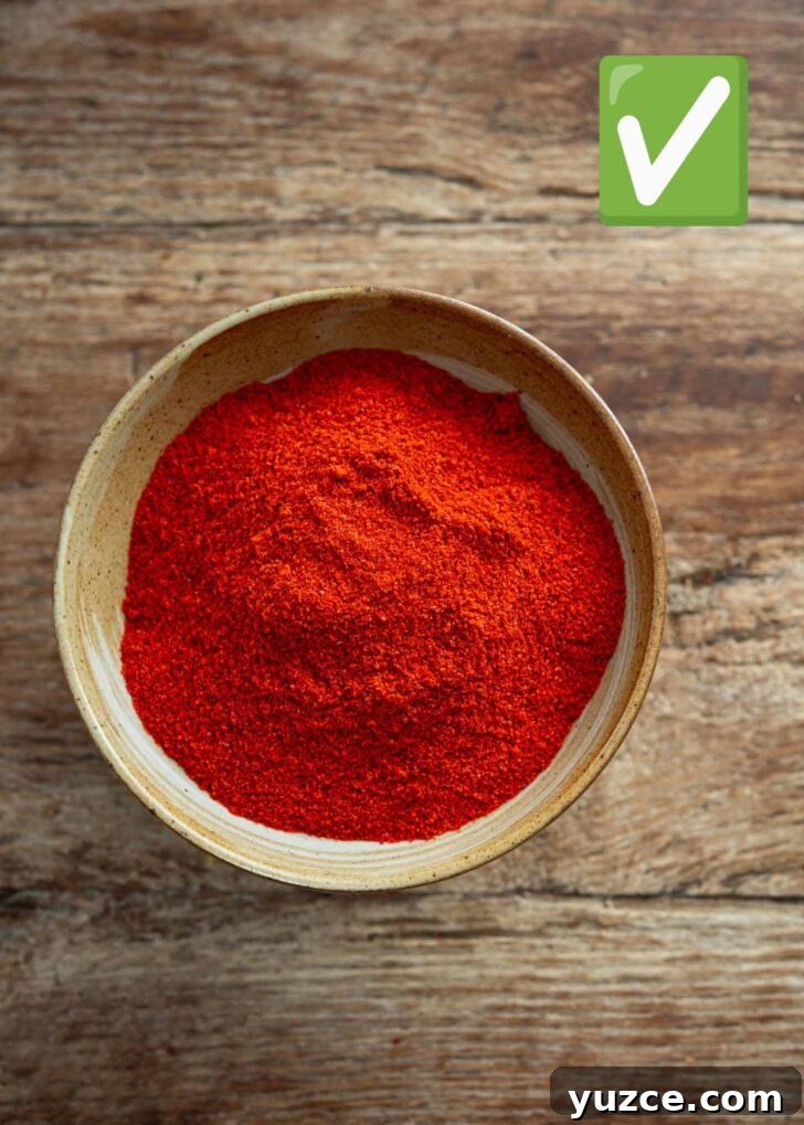 Quick 10-Minute Homemade Gochujang Recipe 5 Korean fine chili powder in a bowl.