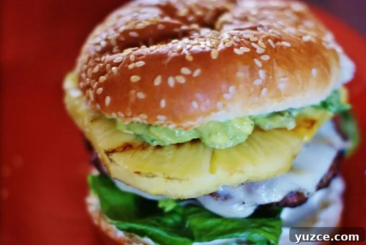 Image for Hawaiian Pineapple Burgers with Fresh Avocado Salsa