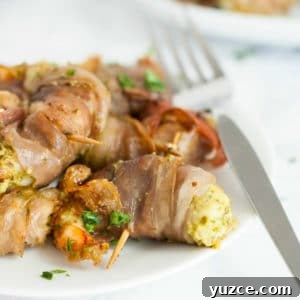 Garlic Shrimp with Pesto and Crispy Prosciutto 7 This Shrimp with Pesto and Prosciutto recipe is seriously easy and tastes delicious.