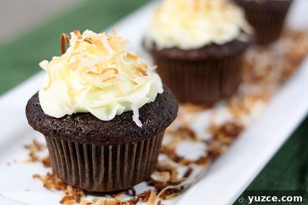 Chocolate Coconut Cupcakes
