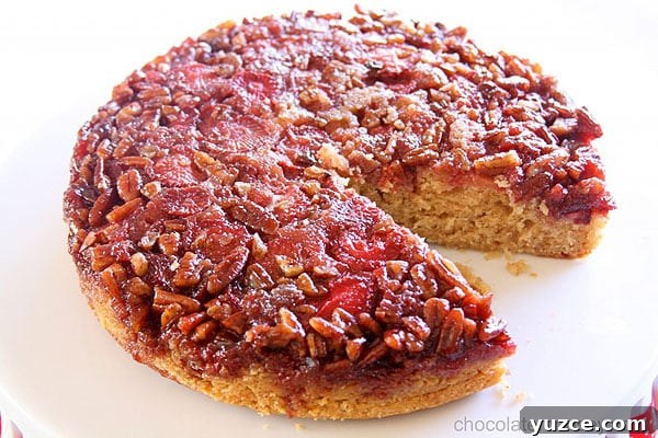 Award-Winning Strawberry Pecan Upside-Down Spice Cake