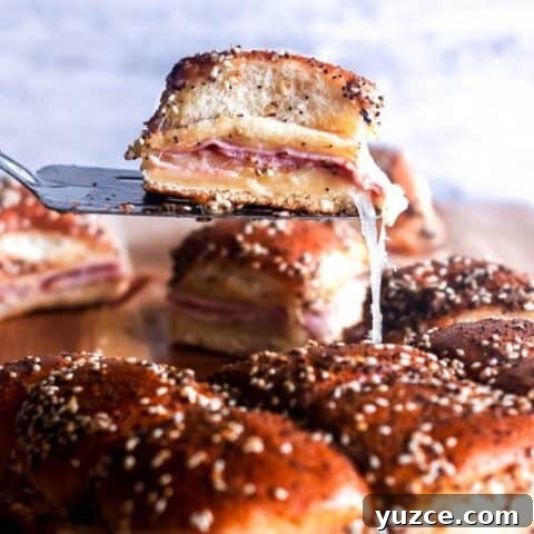 Image for Ham and Cheese Sliders with Garlic Butter Sauce