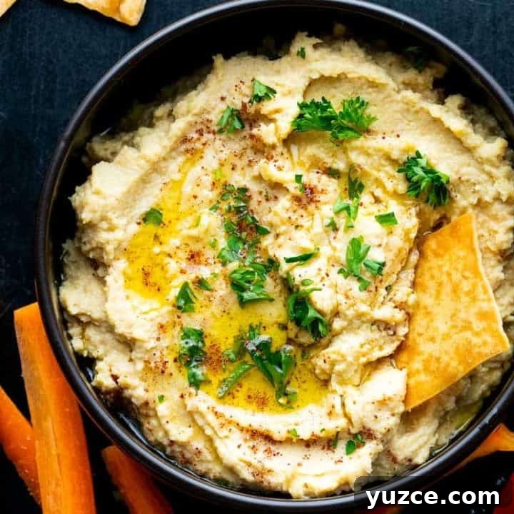 Image for The Best Roasted Garlic Hummus