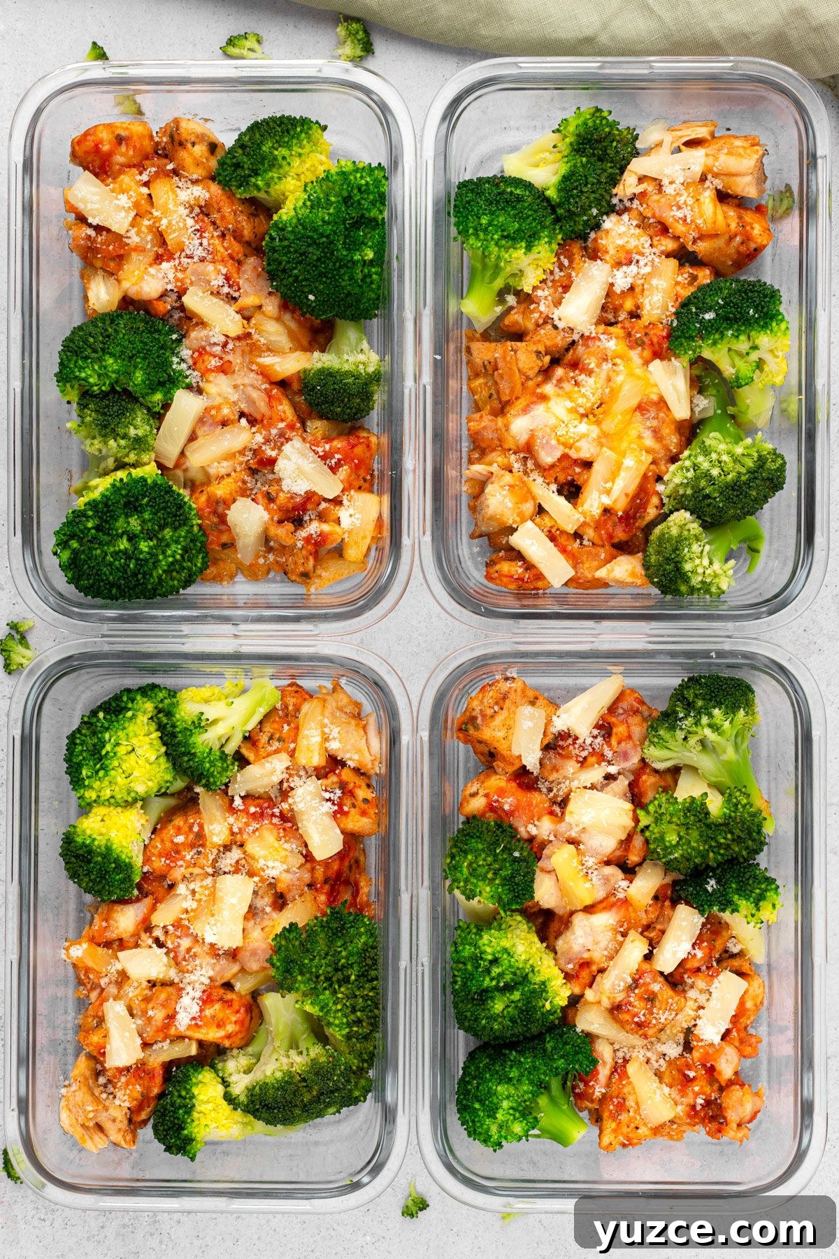 Healthy Hawaiian Pizza Chicken Bowls