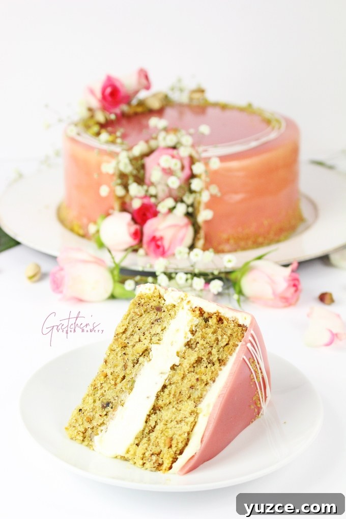 Pistachio and Rose Layer Cake Recipe for Special Occasions 3 Pistachio Rose Cake