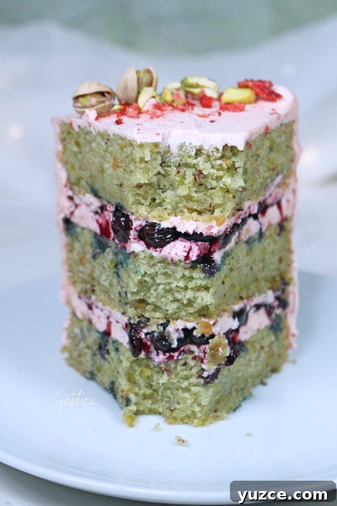 Pistachio and Rose Layer Cake Recipe for Special Occasions 4 Pistachio Cake