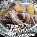 679 Delicious Newsletter Recipes: Top Picks & Meal Ideas 10 This Crock Pot Brown Sugar Pineapple Pork Roast is so simple it can be thrown together in less than two minutes. After your crock pot does all the work, you have a tender, juicy roast with a wonderful au jus for everyone to enjoy!