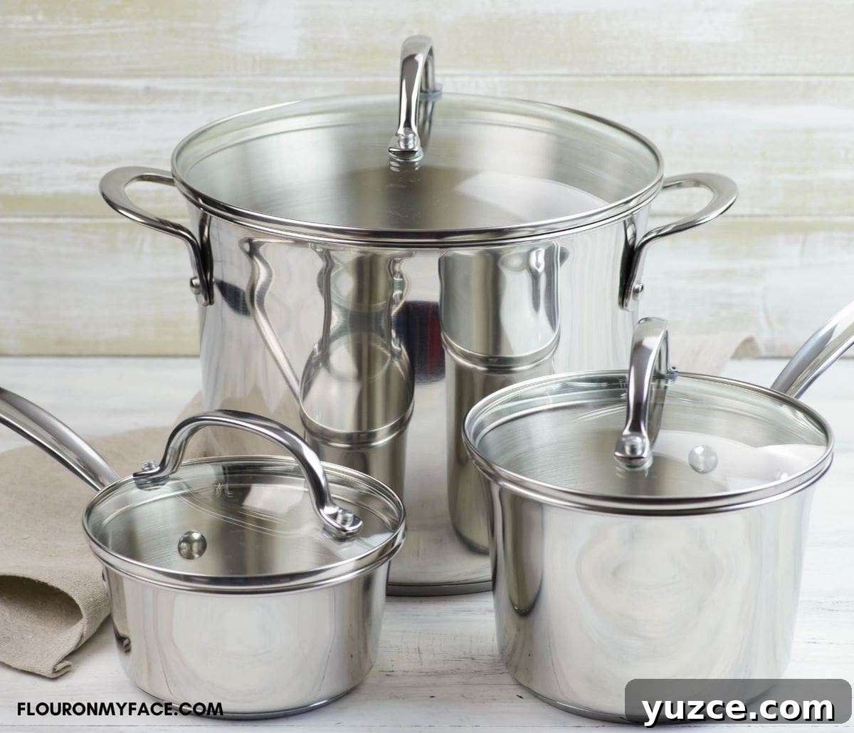 Win Farberware Cookware: Enter the Sweepstakes for Premium Pots & Pans 4 Three Farberware pots included in the Millennium cookware set.