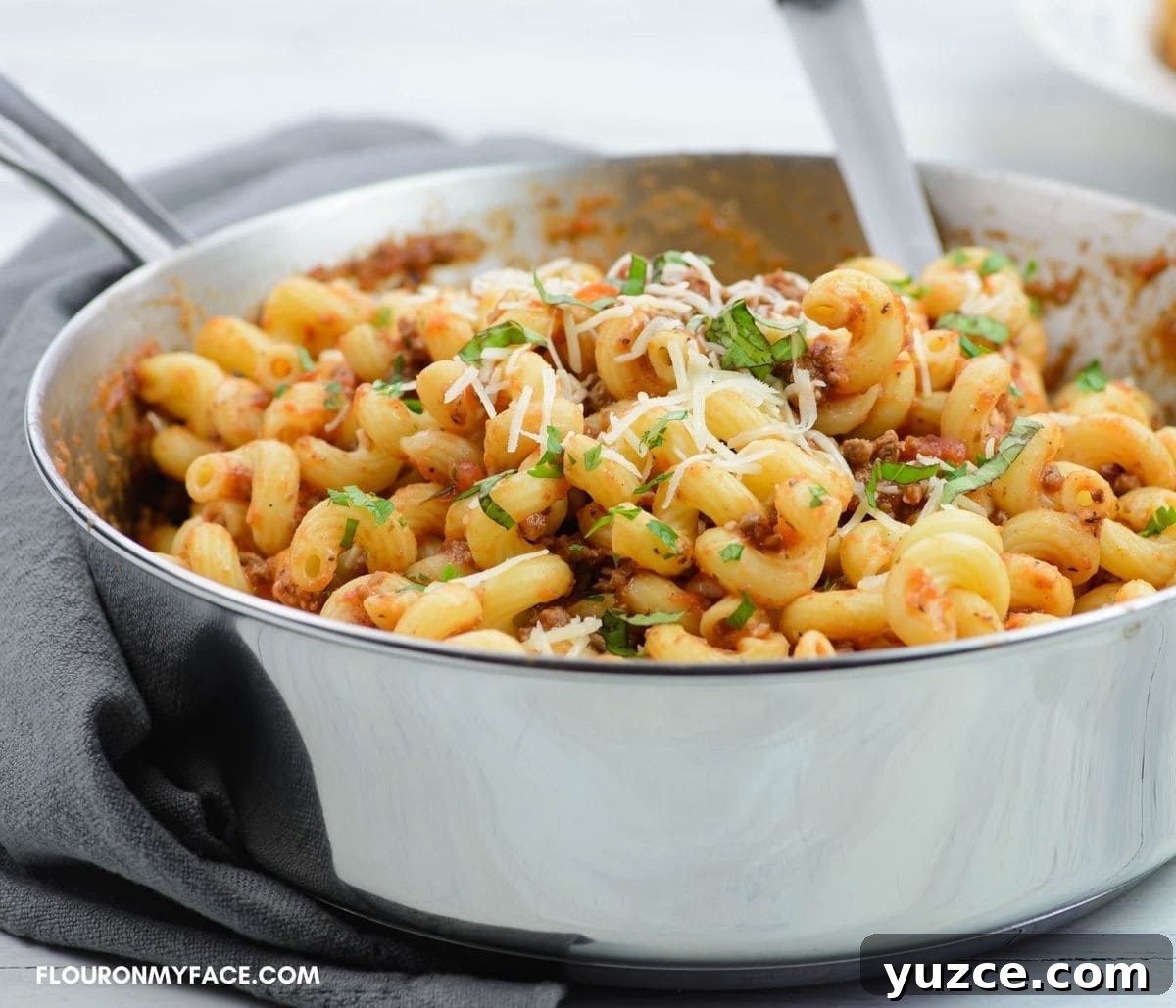 Win Farberware Cookware: Enter the Sweepstakes for Premium Pots & Pans 7 Serving skillet pasta from a deep skillet.