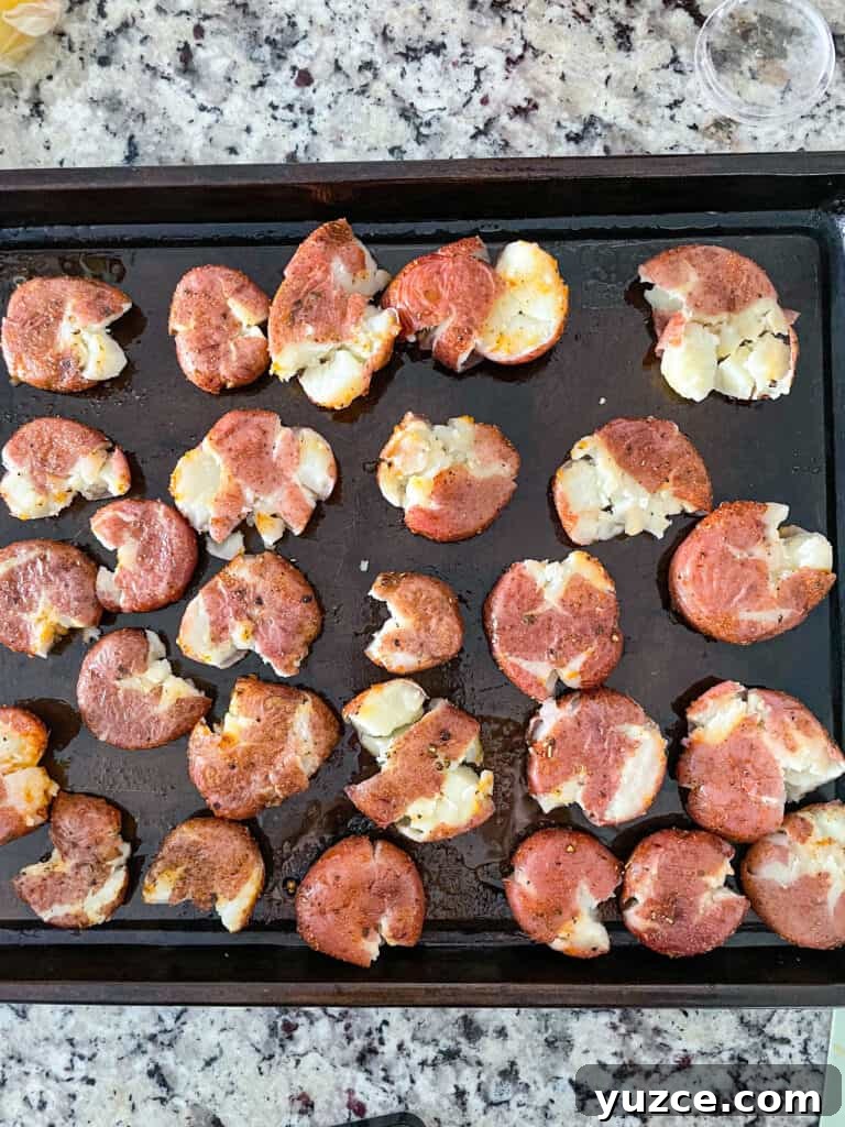 Crispy Smashed Potatoes with Spicy Creole Sauce 7 img 6704 6