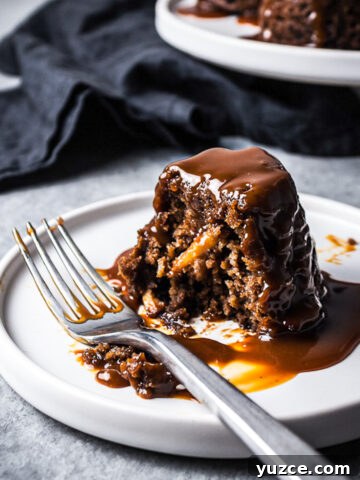 Apple ginger mini cakes with salted caramel sauce.