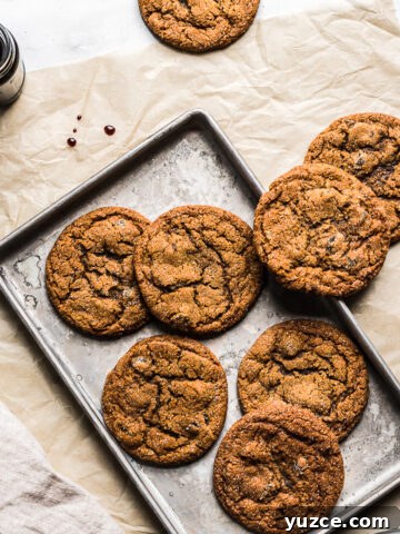 Triple ginger molasses cookies.