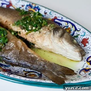 Roasted Whole Fish With Green Sauce