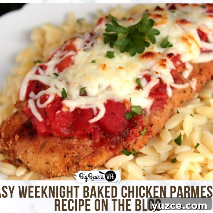 Easy Weeknight Baked Chicken Parmesan