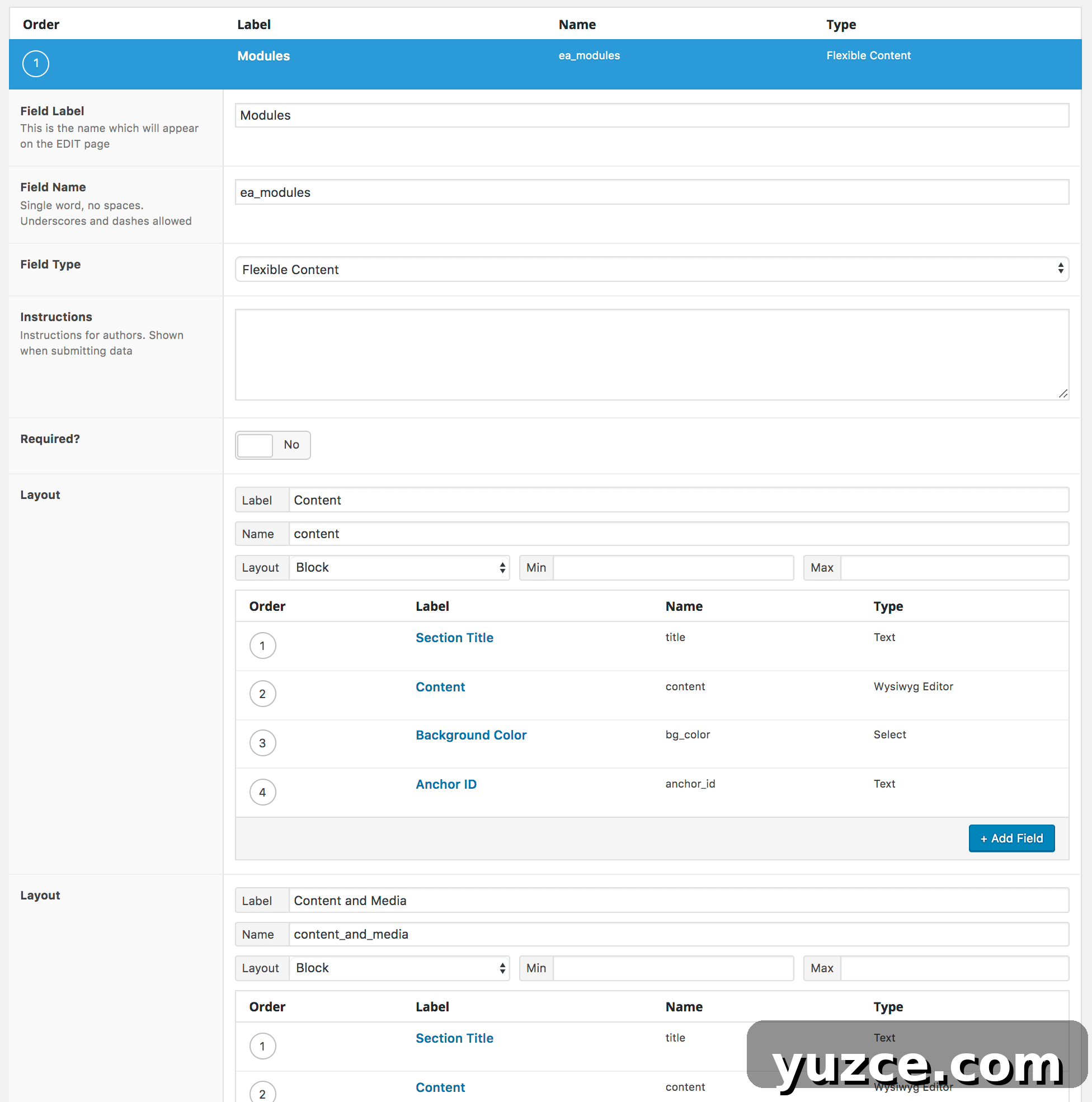 Create High-Converting Landing Pages Using ACF Flexible Content 3 ACF layout example